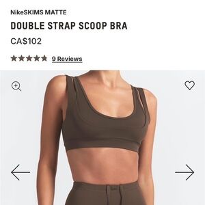 Double Strap Sports Bra in Dark Olive